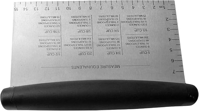 Dough Blender & Bench Scraper,Stainless Steel Kitchen Tool，Set of 2 Pack