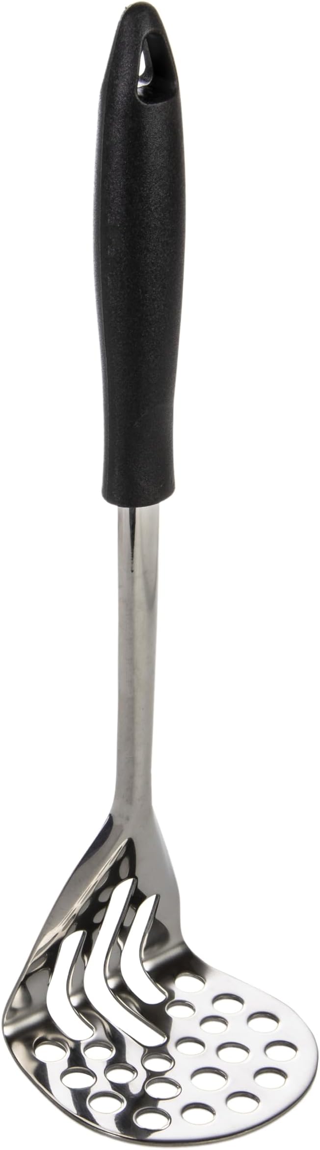 wenco Potato Masher 30 cm - Stainless Steel Head & Plastic Handle, Perfect for Mashed Potatoes, Vegetable Puree & Fruit Compote, Durable, Dishwasher Safe, Silver-Black