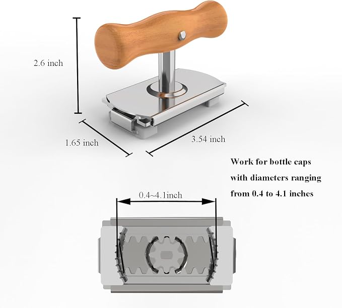Jar Opener for Seniors with Arthritis & Weak Hands, Easy Twist Jar Openers, Adjustable Multifunctional Jar Lid Opener, Jar Bottle Cap Opener Gripper, Useful Gifts for Elderly/Women/Men (Oak)