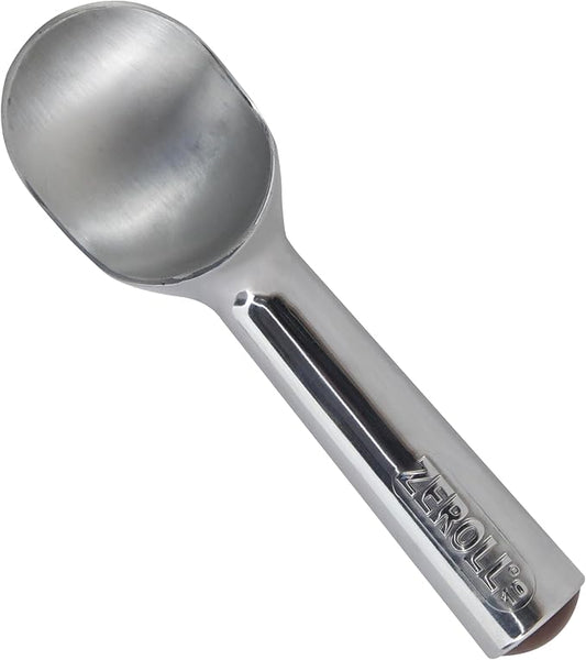 Zeroll, Size 10, in Silver 1010 Original Ice Cream Unique Liquid Filled Heat Conductive Handle Simple One Piece Aluminum Design Easy Release 20 Scoops per, 4-Ounce