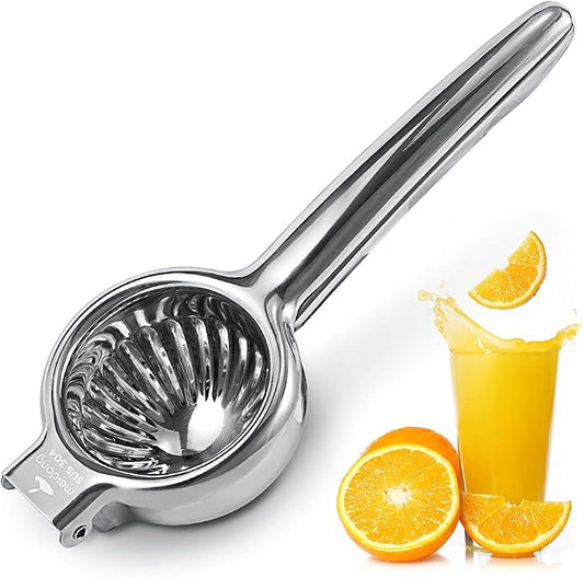 Upgraded Lemon Squeezer Meidong Super Stainless Steel 304 Hand Press Juicer Manual Citrus for Juicing Lemon ＆ Limes, Vegetables (Middle)