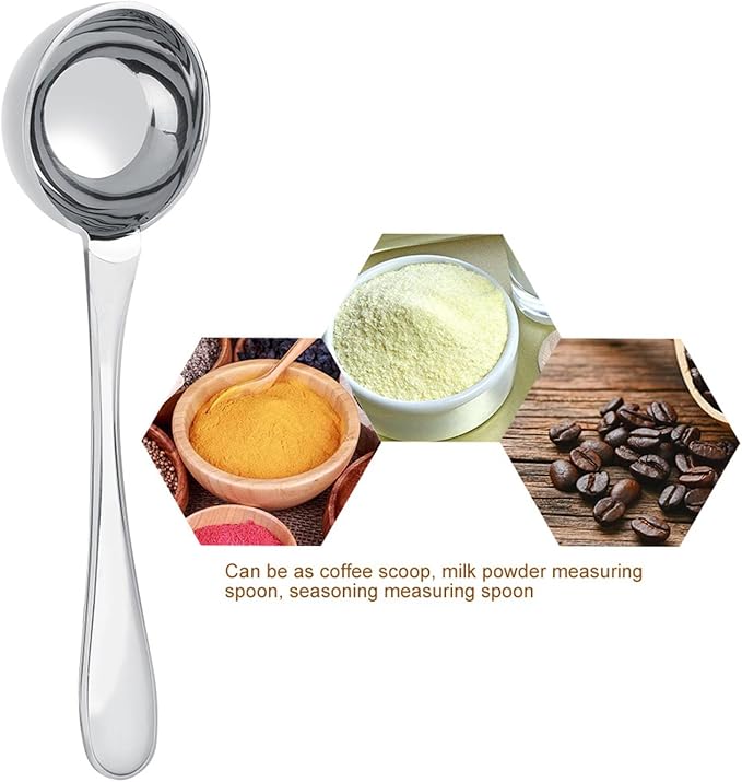 Stainless Steel Long Handled Tea Coffee Measuring Spoon Scoop Tablespoon (15ml)