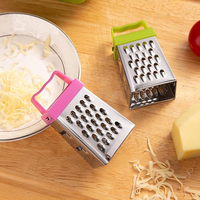 Abaodam 6Pcs Mini Cheese Grater Professional Box Grater Stainless Steel Box Grater Cheese Grater with 4 Sides for Kitchen Slicer Cheese Ginger Vegetable