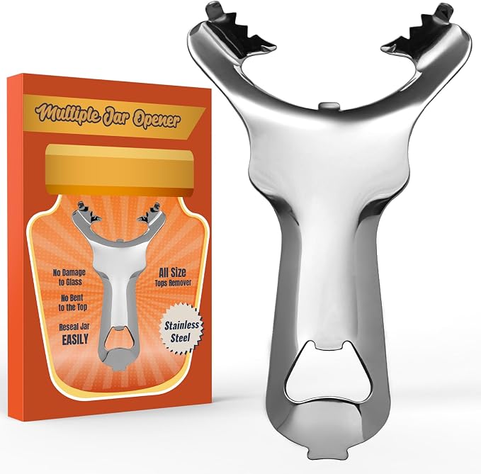 Mason Jar Opener, Vintage Canning Lid Opener, No dents or Damage Jar Lid Opener, Multi-purpose Easy Twist Jar Open Tool for Pickling and Jarring Fans