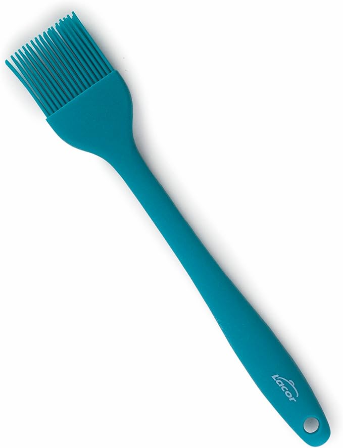 Lacor - 64455 - Ocean Kitchen Brush, Silicone Brush, Kitchen Utensils, Ergonomic Handle, Non-Stick, High Temperature Resistant, Dishwasher Safe, Length 27.5 cm