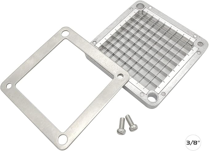 3/8" Stainless Steel Replacement Blade for Commercial Vegetable Chopper Dicer Fruit Cutter, Interchangeable Blade Block Set Pusher Block