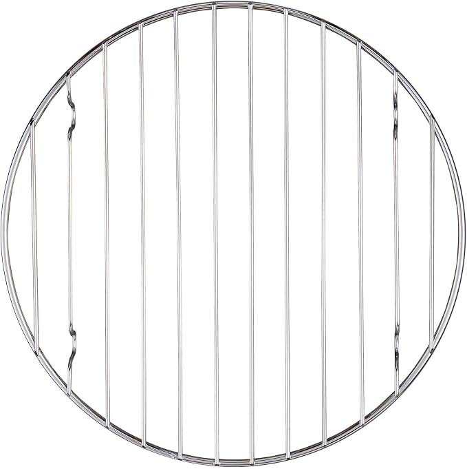 Mrs. Anderson's Baking Professional Round Cooling Rack, Heavy Duty Steel, 9.125 x 9.125 x 0.875-Inches