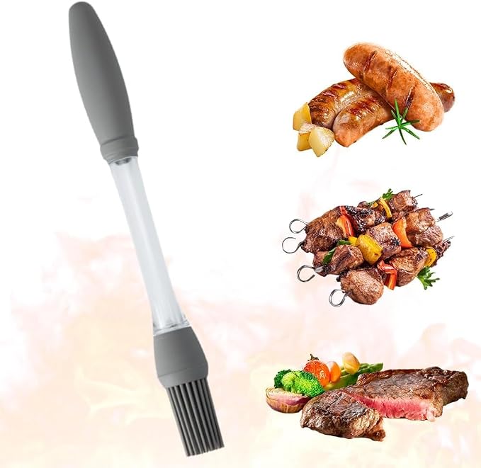 Silicone Oil Brush Basting Pastry Brush for BBQ Grilling Baking, 2026 New Heat Resistant Spread Oil Butter Sauce for Cooking, for Kitchen Gadget Home Outdoor Use (1PCS)