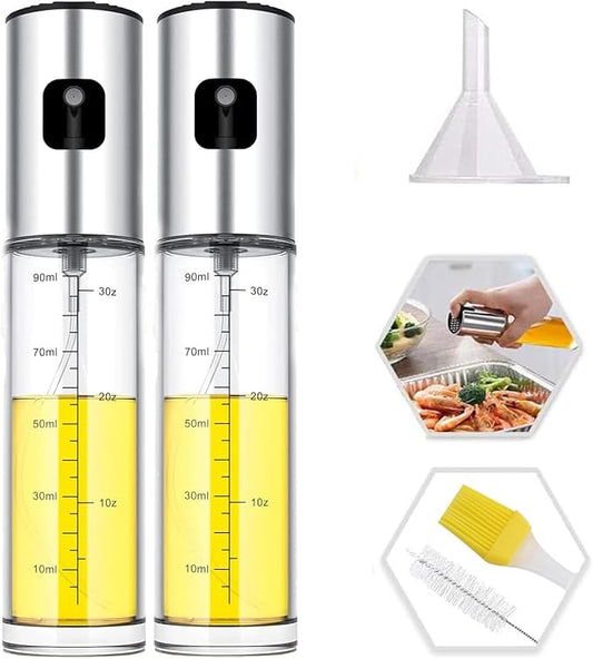 Oil Sprayer for Cooking,Olive Oil Spritzer,Olive Oil Spray Bottle for Salad, BBQ, Kitchen Baking, Roasting (100ml) (2)