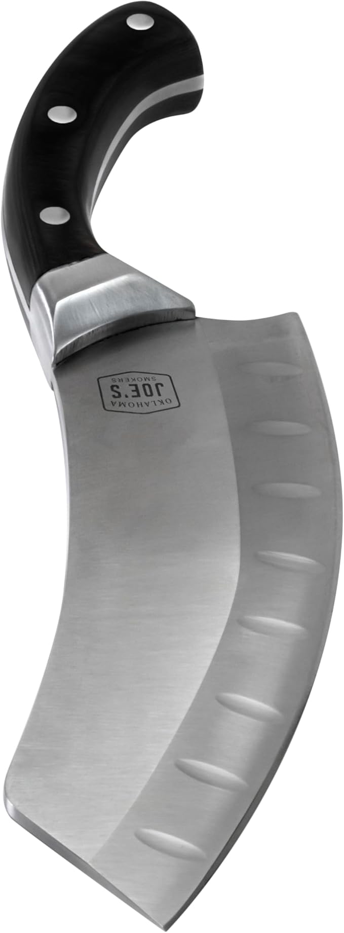 Oklahoma Joe's Blacksmith Cleaver & Chef Knife with Holster,Silver/Black