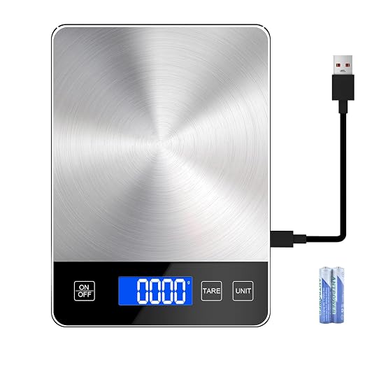 33lb Digital Kitchen Food Scale | Food Scales for Kitchen Weight Grams and Ounces Pounds/Ounces/Grams be Freely Changed for Daily Use Home Baking