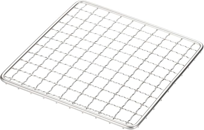 uxcell Cooling Racks, 5.9" x 5.9" Stainless Steel Barbecue BBQ Grill Net Mesh Rack Grate for Cooking, Roasting, Grilling, Oven & Dishwasher Safe, Silver