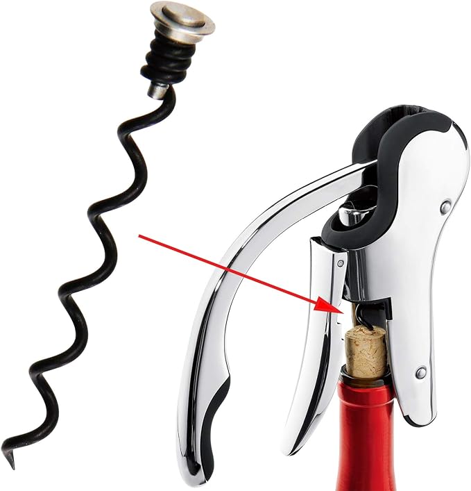 3 Pack Replacement Corkscrew Spiral, Replacement Worm for Brookstone Wine Opener and Keissco Wine Opener Only