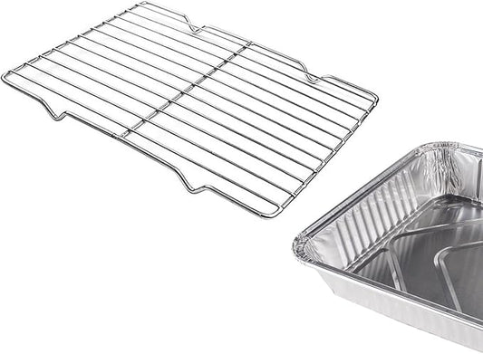 Cooling Rack for Baking, 8.3" x 11.4" Grill Rack, Stainless Steel Wire Cookie Rack Fits Quarter Sheet Pan, Small Grid Baking Rack for Baking Cooking Roasting Oven