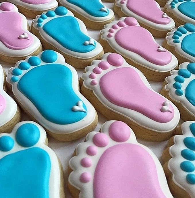 Ann Clark 11-Pc. Baby Shower Cookie Cutter Set, Made in USA, Baby Romper, Dress, Onesie, Footie Pajamas, Bib, Footprint, Carriage, Rattle, Bottle, Cute Elephant and Duck