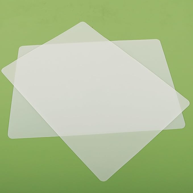 Large Silicone Mats for Kitchen Counter: 2Pcs Heat Resistant 14" x 20"(1mm) | Clear Silicone Sheets for Countertop Protector - Translucent Thin Grip Non-Slip Non-Stick Easy to Cut Baking Mat for Pastry