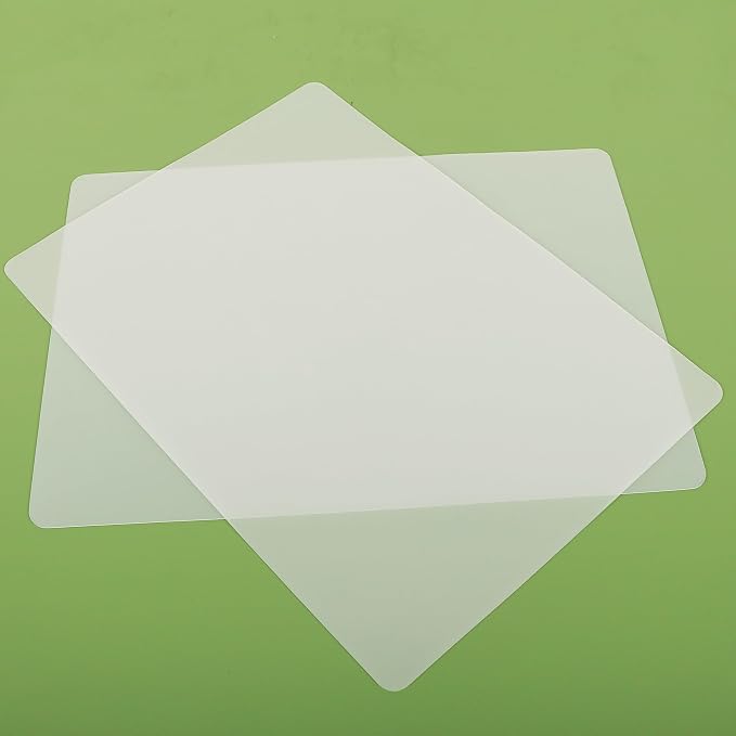 Large Silicone Mats for Kitchen Counter: 15.75"x23.6" Clear Heat Resistant | 2-Pcs Translucent Grip Non-Slip Thin Silicone Sheets for Countertop Protector - Non-Stick Easy to Cut Baking Mat for Pastry