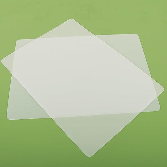 Large Silicone Mats for Kitchen Counter: 15.75"x23.6" Clear Heat Resistant | 2-Pcs Translucent Grip Non-Slip Thin Silicone Sheets for Countertop Protector - Non-Stick Easy to Cut Baking Mat for Pastry