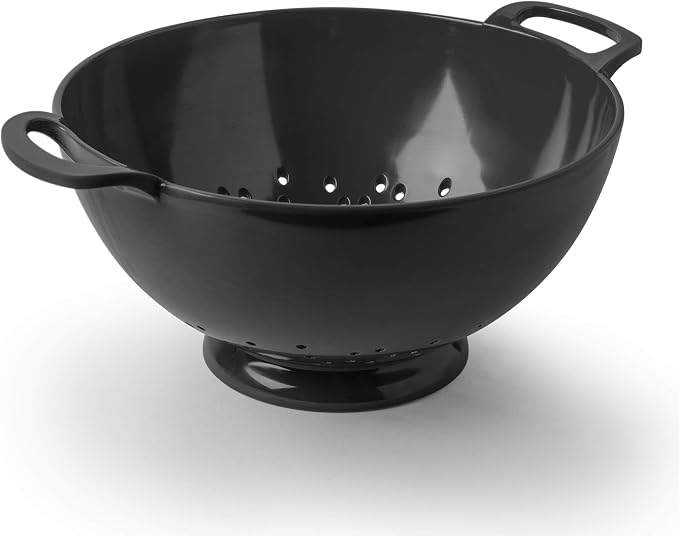 Zeal Melamine Colander/Strainer (24cm) -Dark Grey