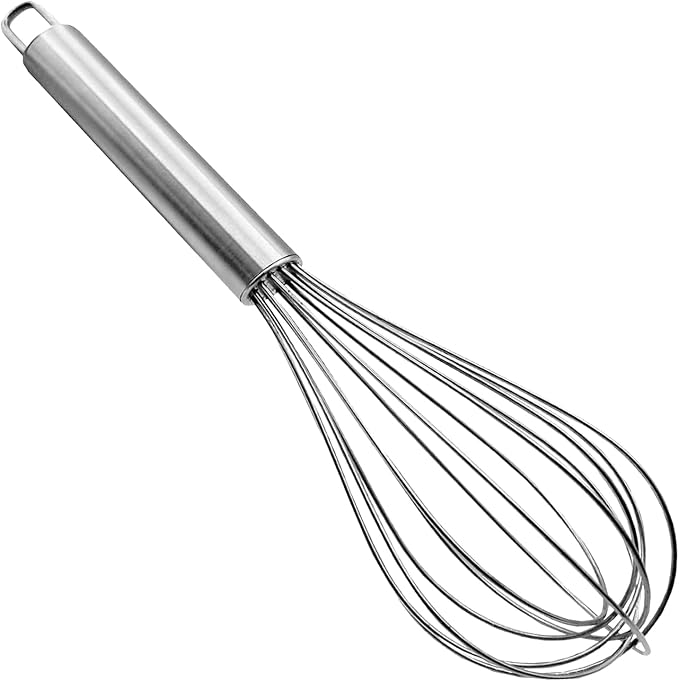 Whisks for Cooking, 3 Pack Stainless Steel Whisk for Blending, Whisking, Beating and Stirring, Enhanced Version Balloon Wire Whisk Set, 8"+10"+12" Wire Whisker, Egg Beater,
