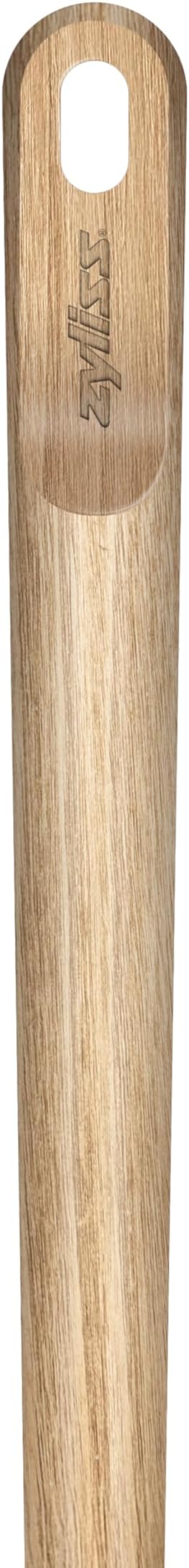 Zyliss Oak Wood Ladle Large – Durable Soup Ladle with Heat-Resistant PBT Head, Non-Stick Safe Silicone Edge, FSC Oak Handle, Roll-Stop Base, Perfect for Soups Stews Sauces and Curries 11.9"