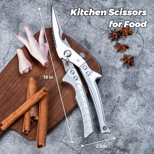FrutPunch Spring-loaded Multi Kitchen Scissors for Food, Poultry Shears