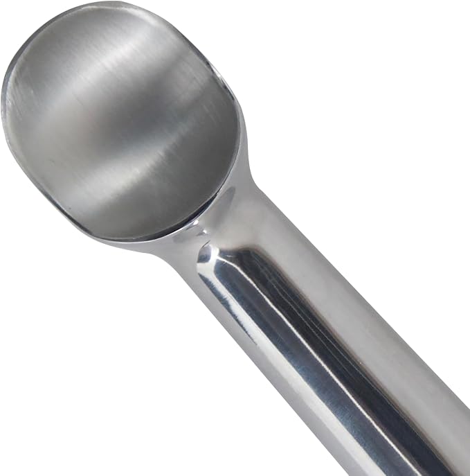 Zeroll Original Ice Cream Scoop with Unique Liquid Filled Heat Conductive Handle Simple One Piece Aluminum Design Easy Release Made in USA, Ounce, Silver