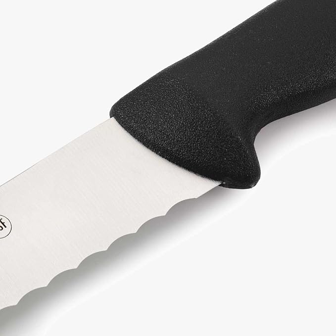 Arcos 2900 Series, Bread Knife, 200 mm Nitrum Stainless Steel Serrated Blade, Polypropylene Injected Handle Black