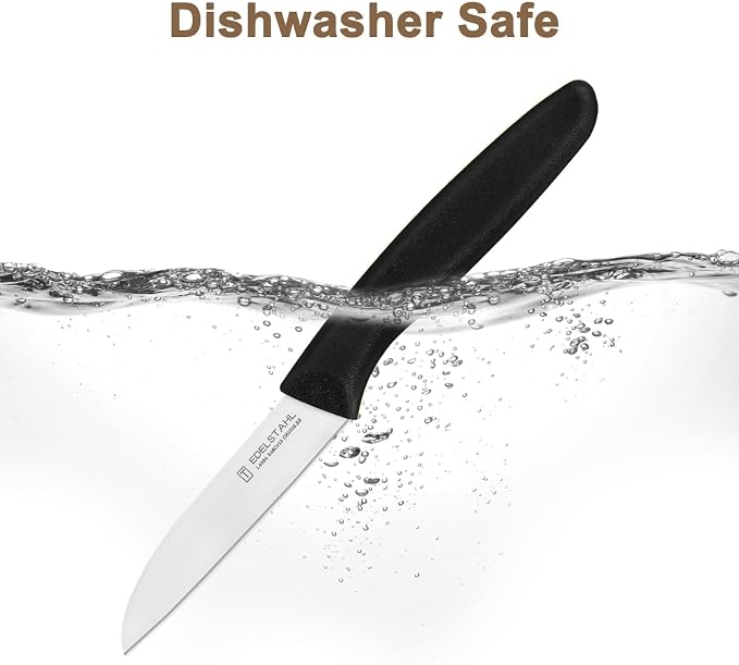 Paring Knife Set 6PCS, Ultra Sharp Kitchen Knife, Cutting & Peeling Knives, Kitchen Knives for Home Essentials, PP Plastic Handle-Black