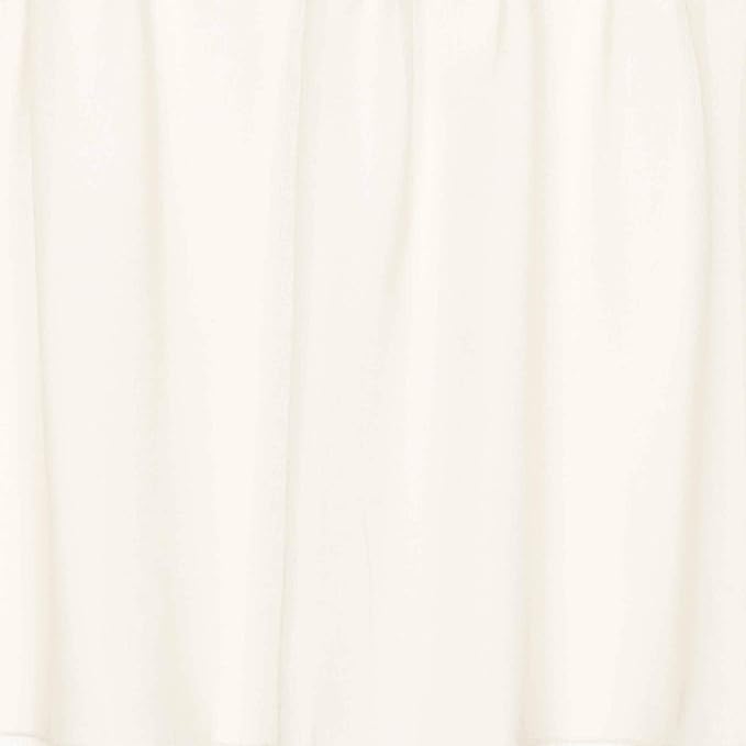 VHC Brands Tobacco Cloth Fringed Farmhouse Decor Kitchen Swag Prairie Panels Door Window Tier Set Curtains for Kitchen Bedroom Bathroom Living Room Dining (Antique White, Classic Swag Set)