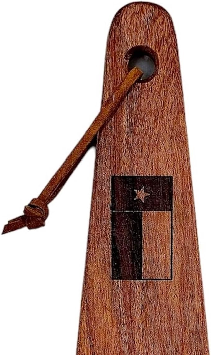 COWBOY SPATULA - Mesquite Wood Spatula, Handmade in Texas, Made in USA, Perfect for cast iron cookware, steel cookware, nonstick cookware - Personalization Optional (Texas Flag - Vertical)