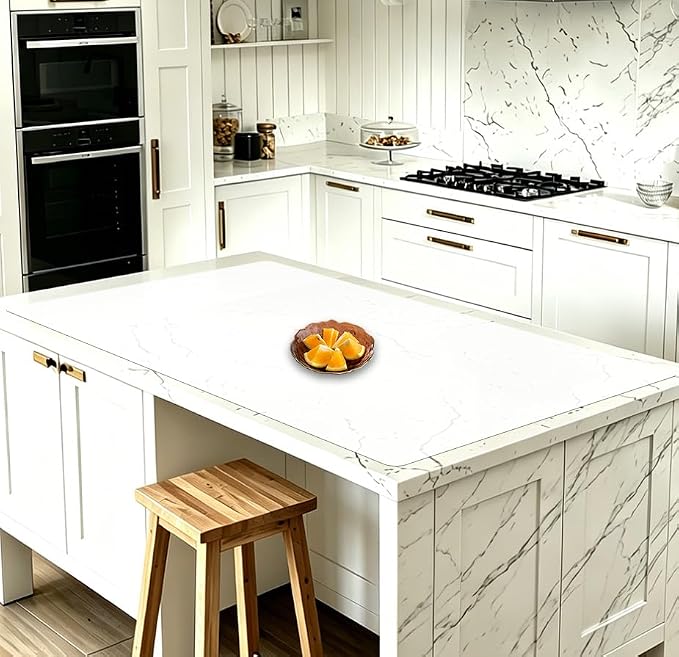 40''x32''(100cmx80cm) Silicone Kitchen Counter Mat, Extra Large Heat Resistant Non-Slip Countertop Protector, Waterproof Multipurpose Mat for Kitchen Island, Semitransparent