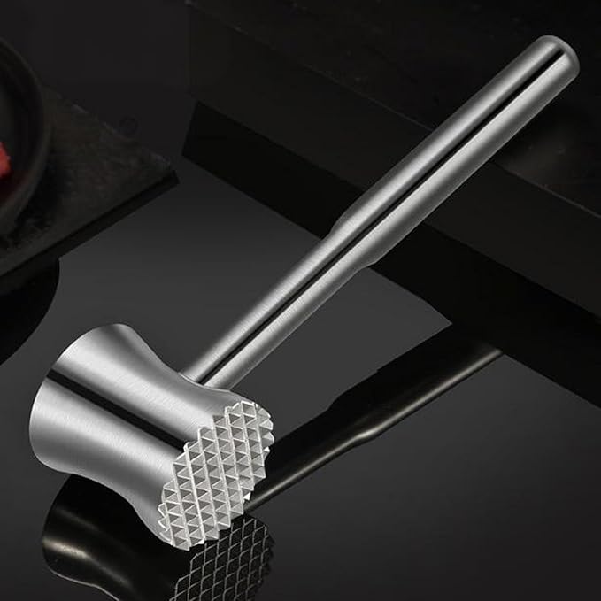 Kitchen Mallet,Meat Pounders,Meat mallet 304SS-Dual-Sided Meat Pounder Hammer for Tenderizing and Flattening Meat - Kitchen Essentials Meat Beater Tool with Comfort Grip Handle