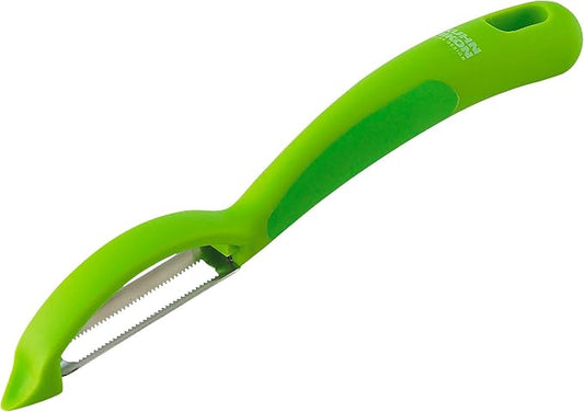 Kuhn Rikon Serrated Piranha “Swivel” Peeler 7.25” Green