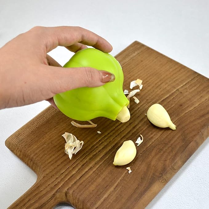 CALLARON Silicone Garlic Peeler 2Pcs Garlic Peeler Silicone Skin Remover Keeper Roller Peeling Tube Skinner Kitchen Tools for Home Restaurant (Assorted Color) Peeler Tube