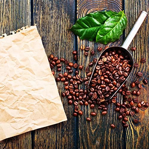 6 Pack 6 oz Stainless Steel Metal Ice Scoop for Candy Coffee Beans Popcorn