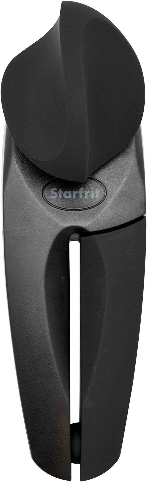 Starfrit MightiCan Can Opener, Safe Smooth-Cut Design, Holds Lid and Leaves No Sharp Edges, Comfort Grip Handle, Heavy-Duty Non-Slip Knob, 3-Year Warranty, Black