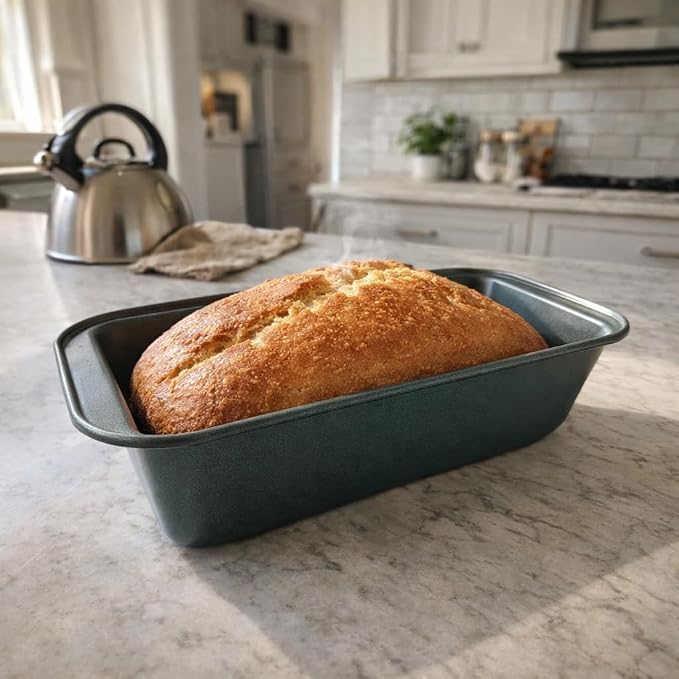 Wee's Beyond Non-Stick Loaf Pan 10x5 Inch Carbon Steel Bread Pan, Easy Release & Easy Clean Bread Baking Pan, Durable Banana Bread Pan for Homemade Bread & Meal Prep Baking