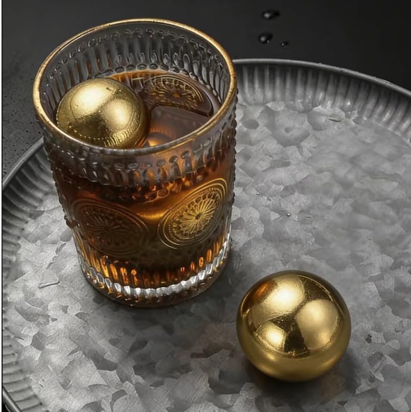 Stainless Steel Hexagon Shaped Whiskey Stones Set Reusable Chilling Rocks Ice Stones Gift for Whiskey Lovers