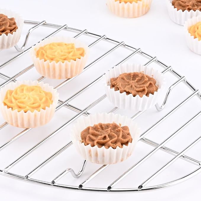 Oval roasting rack,Heavy-Duty Stainless Steel wire rack for roasting pan use,Great for Cooking,Dishwasher Safe & Non-Toxic (12.4inch*8.5inch)