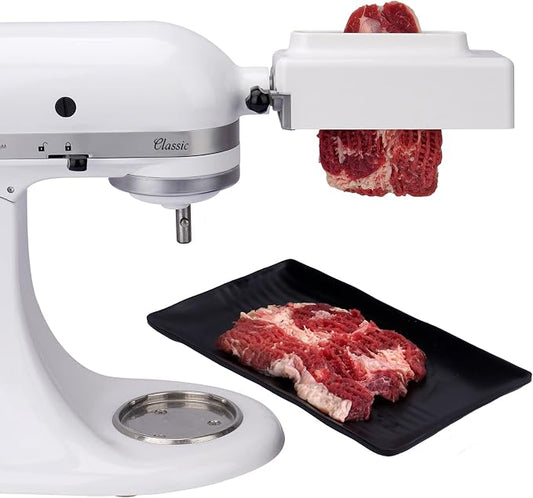 Meat Tenderizer Attachment for All KitchenAid Stand Mixers, Dishwasher Safe | Stainless Steel Rollers, Even Meat Tenderizing, Improved Marinade Absorption, Fits Boneless Meat up to 2 cm Thick