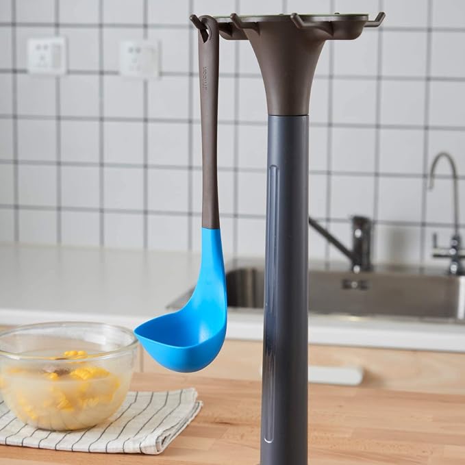 Liflicon Soup Ladle Silicone Spoon with Food Grade Silicone Stylish Design Heat Resistant Up to 446 Degree Fahrenheit Non Stick Odor Resistant Dishwasher Safe-Chacha Ladle