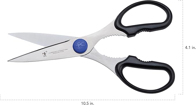 HENCKELS Heavy Duty Kitchen Shears that Come Apart, Dishwasher Safe, Black