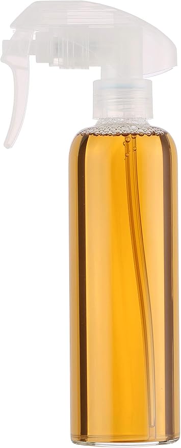 Olive oil Mister and Cooking Sprayer, Transparent food-grade Glass oil spray; Non Aerosol bottle; good for air fryer, baking, grill, salad 7oz