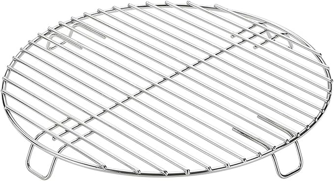 Campingmoon Stainless Steel Round Cooling Rack Baking Steaming Roasting Rack,Cooking Grid Grill 27cm