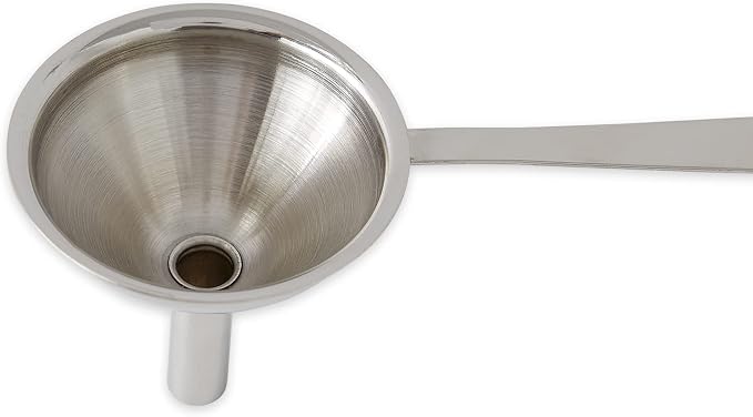 RSVP International Endurance Collection Kitchen Spice Jar/Oil Bottle Funnel, Stainless Steel and Dishwasher Safe, Mini Set, Various Sizes