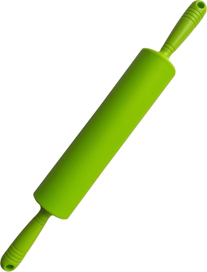 Better Houseware green Silicone Rolling Pin, Lime Green