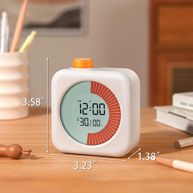 Umimile Visual Timer for Kids, 60-Minute Productivity Timer, Classroom Timer Countdown Clock for Home, School, and Work