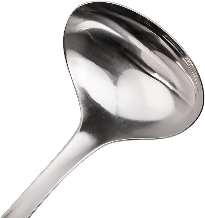 Sori Yanagi Kitchen Tool Designed Simple and Easy to Use, Tsubamesanjo Stainless Steel, Ladle L, Total Length 11.7 inches (29.8 cm), Dishwasher Safe, 18-8 Stainless Steel