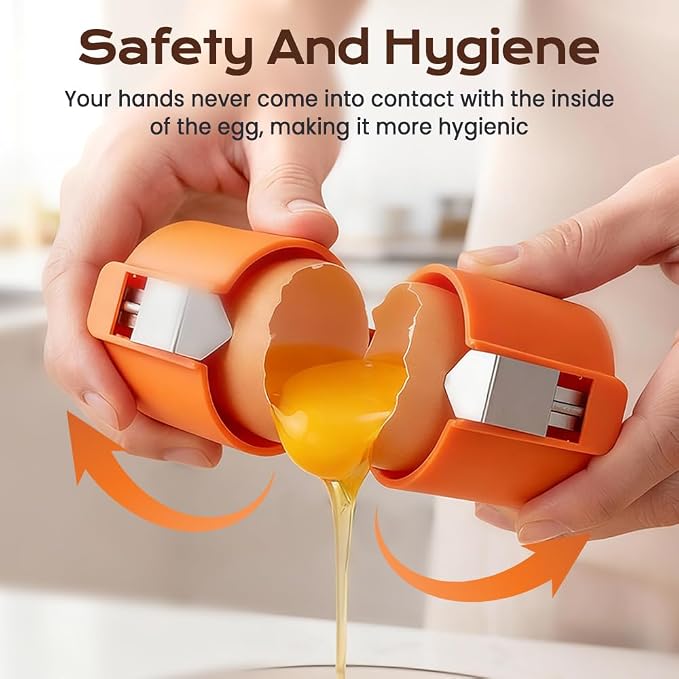 2026 New Egg Shell Opener, Stainless Steel Egg Cracker Tool, Multifunctional Eggs Separator for Raw and Hard Boiled Eggs Peeler Shell Remover, Kitchen Gadget (Mix-3pcs)